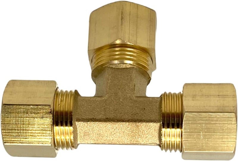 Bumugufu 2 Pcs 1/2'' Brass Elbows,1/2 Inch x 1/2 Inch x 1/2 Inch Brass Compression Tube Pipe Fitting Connector for Gas Line, Oil Pressure Gauges and Air Compressor - Image 5